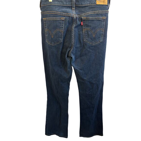 Levi's Pants - Pre-Loved Levi’s 515 Women’s Boot Cut Jeans, Size 8 Long Dark Wash Stretch Denim
